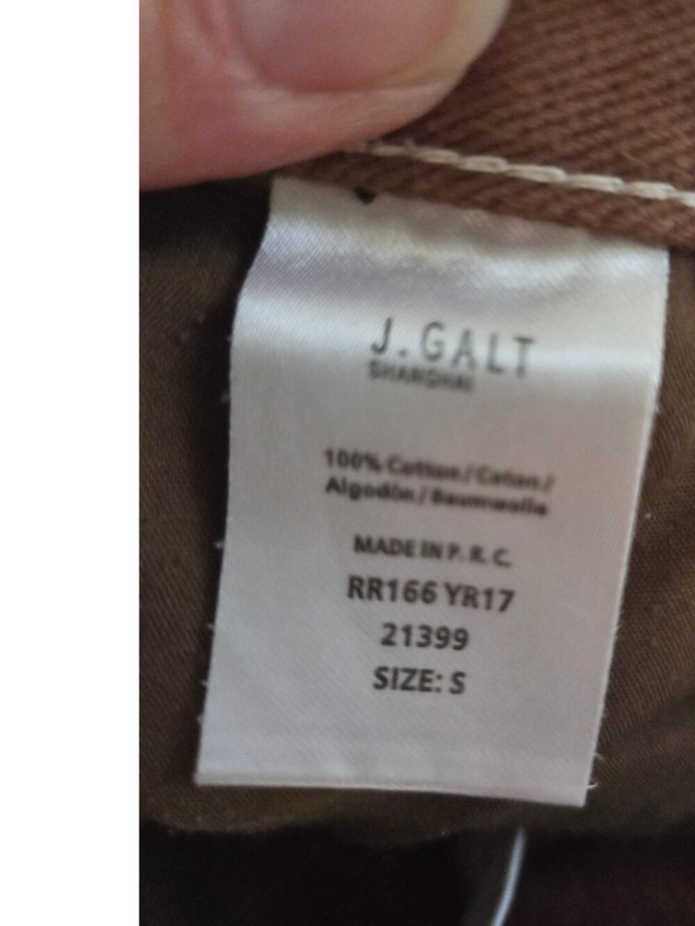 J. Galt Womens Brown Carpenter Pants Size S 100% Cotton Relaxed Fit Denim - Picture 3 of 8
